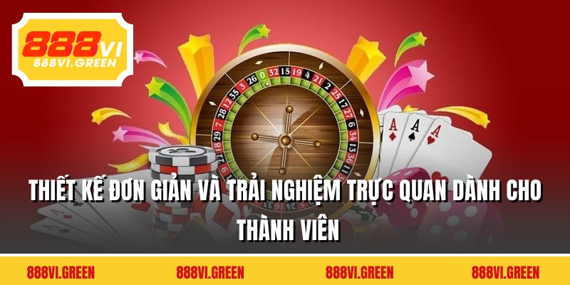 Thiết kế đơn giản và trải nghiệm trực quan cho thành viên