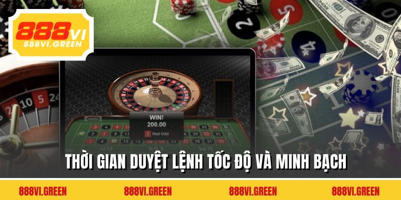 Thời gian duyệt lệnh tốc độ và minh bạch